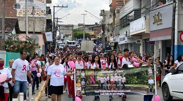 Caminhada da campanha Outubro Rosa será realizada na sexta, em Chã Grande